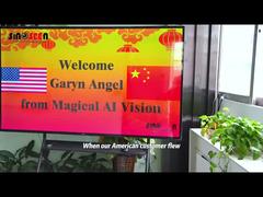 Trust travels across the ocean! American customers visit our AI vision camera module factory.