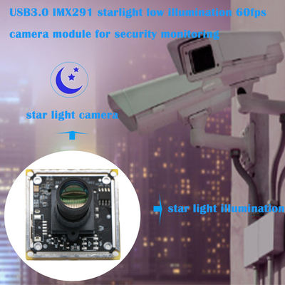 Der Sternenlicht-schwachen Beleuchtung 60fps USB2.0 IMX291 Kamera-Modul für Sicherheits-Überwachung